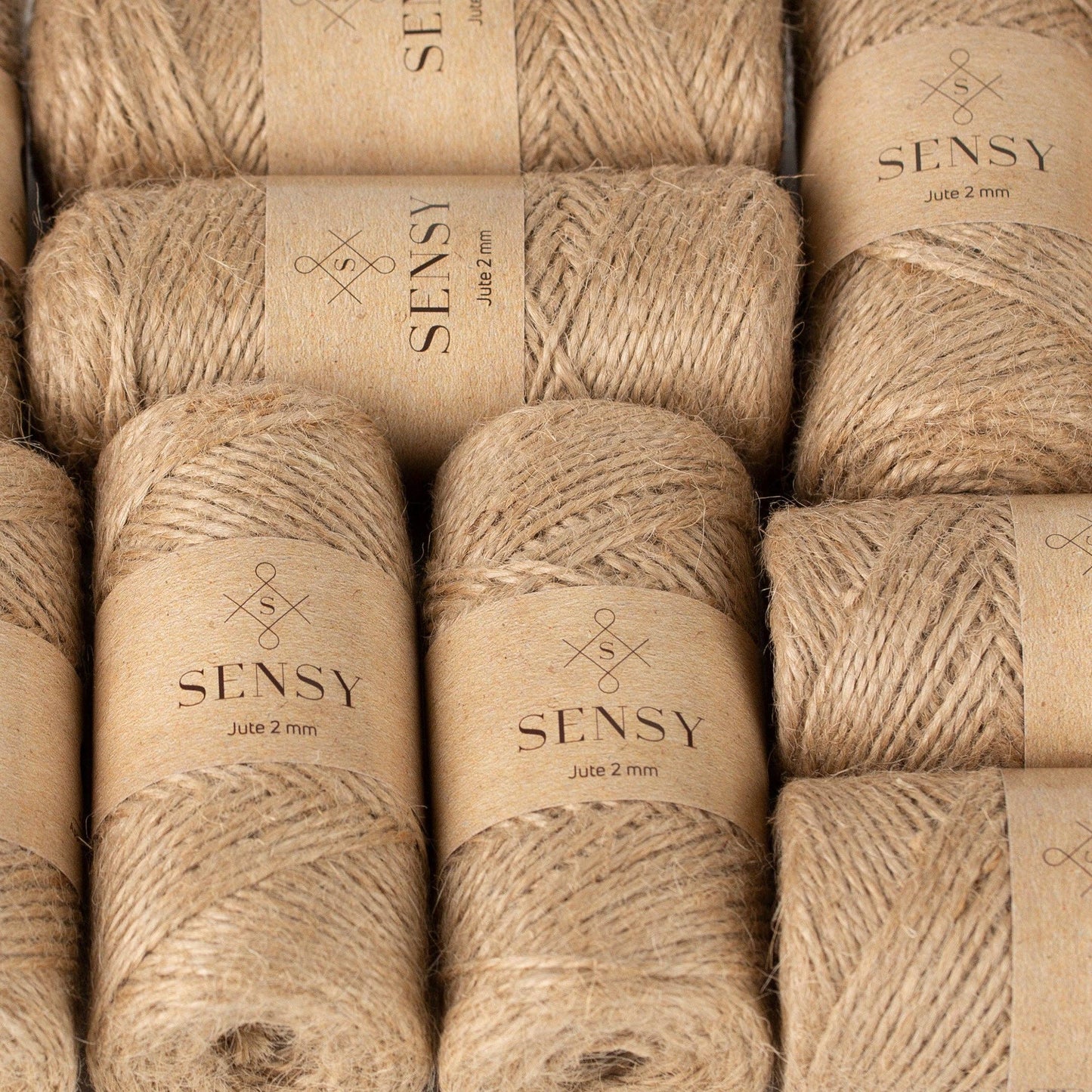 Sensy Premium Natural Jute Twine Best Arts Crafts Gift Twine Christmas Twine Durable Packing String (328 Feet) - The Yarn Geek
