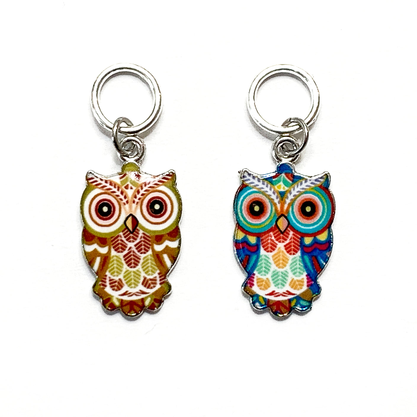 Owl Ring Stitch Markers - Set of 6