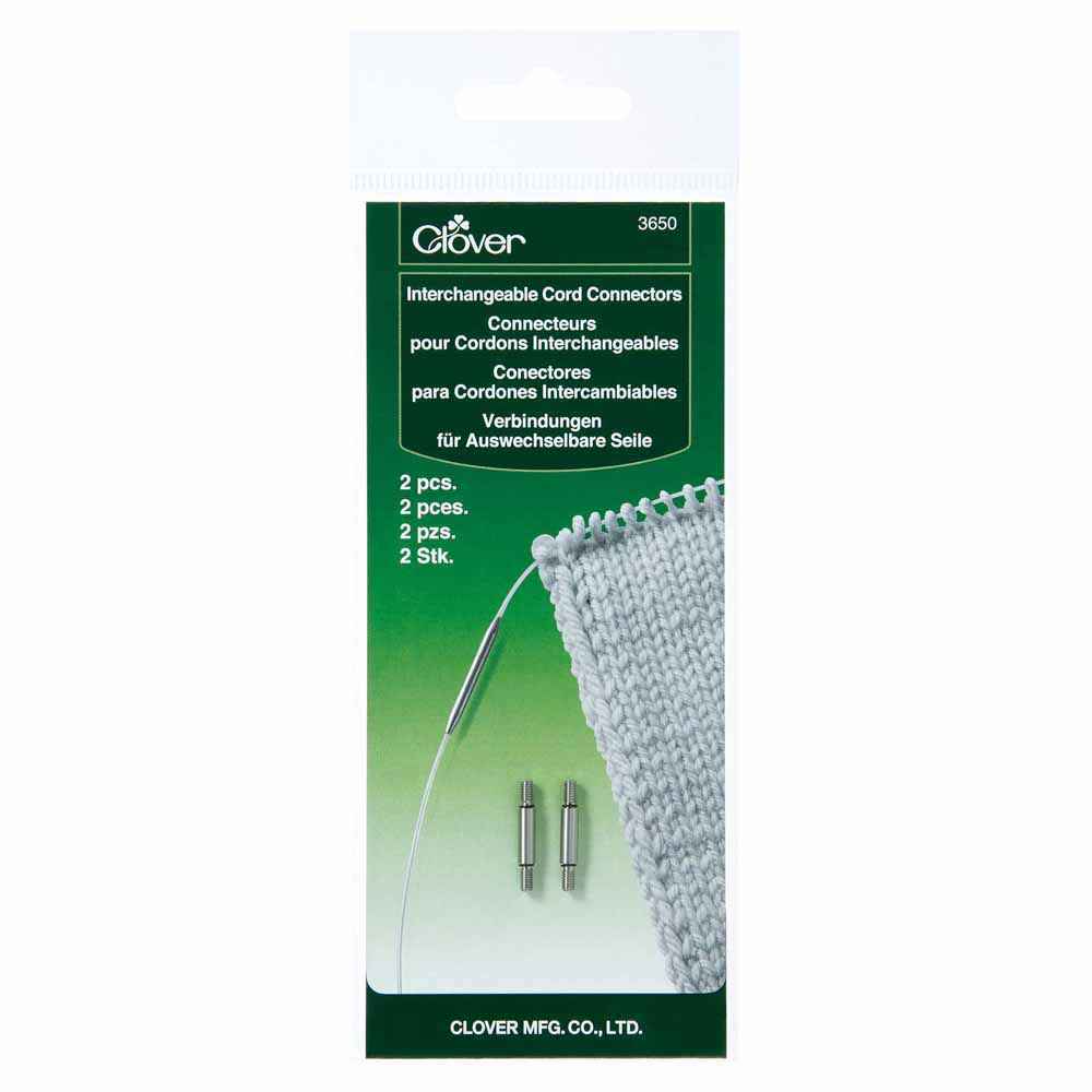 Clover Interchangeable Cord Connectors - The Yarn Geek