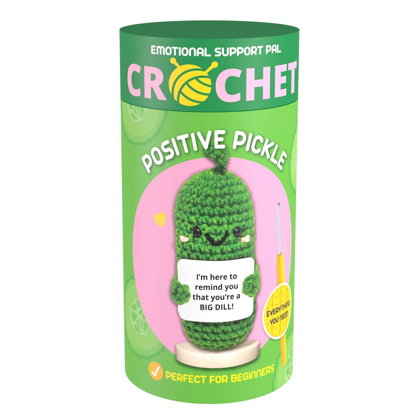 Emotional Support Positive Pickle Crochet Set