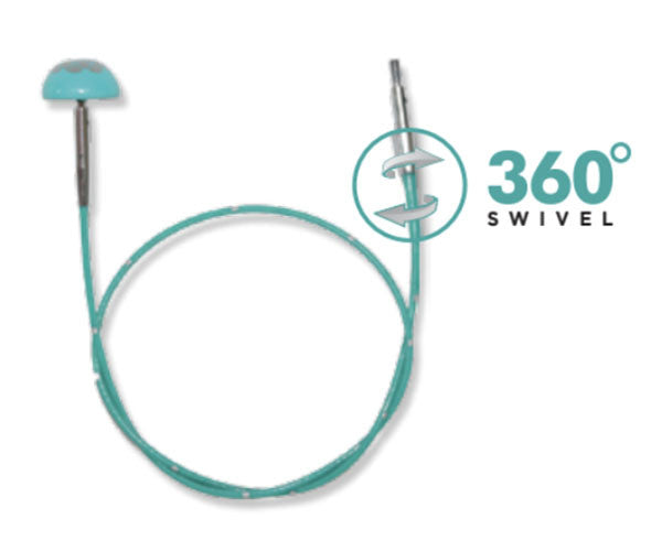 Knitter's Pride Mindful Interchangeable Swivel Cord - Teal