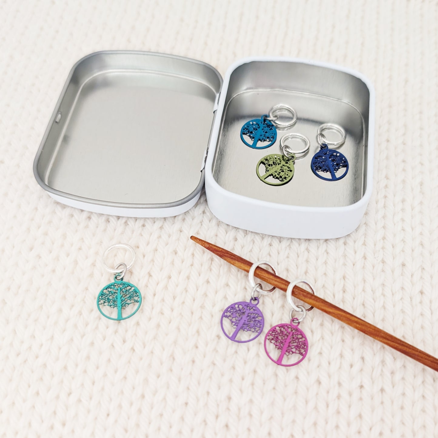 Tree of Life Stitch Markers - Set of 6