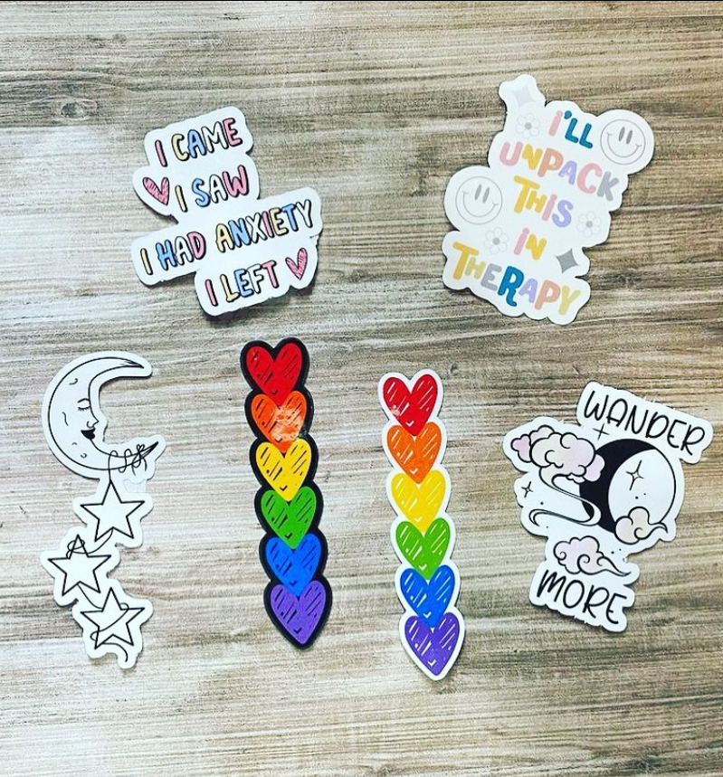 Knit Happens | Crafting | Waterproof Vinyl Sticker | 3"
