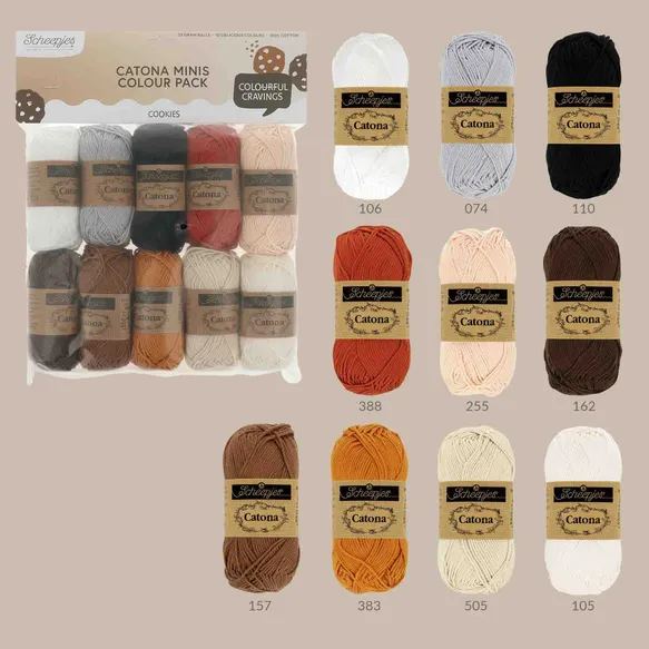 *Group Order* Scheepjes Catona Colour Pack - 10x25gr - The Yarn Geek