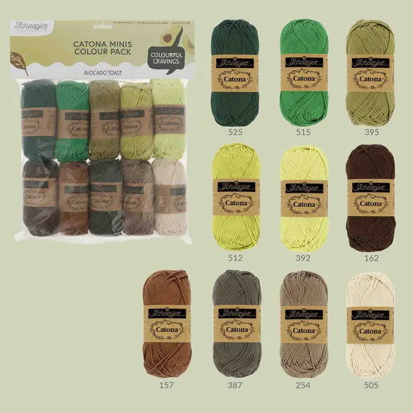 *Group Order* Scheepjes Catona Colour Pack - 10x25gr - The Yarn Geek