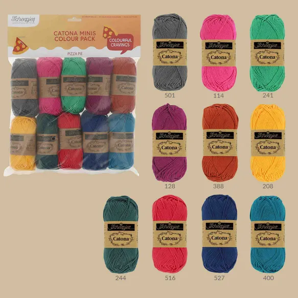 *Group Order* Scheepjes Catona Colour Pack - 10x25gr - The Yarn Geek