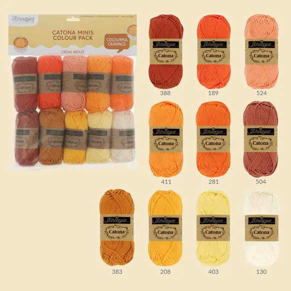 *Group Order* Scheepjes Catona Colour Pack - 10x25gr - The Yarn Geek