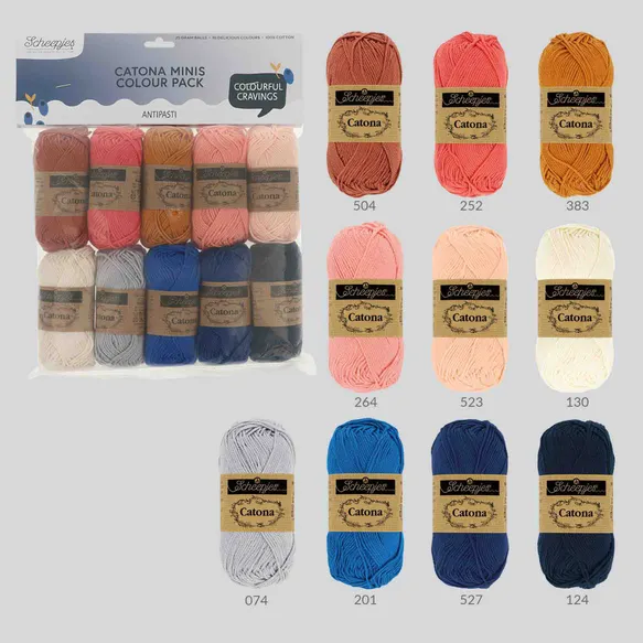 *Group Order* Scheepjes Catona Colour Pack - 10x25gr - The Yarn Geek