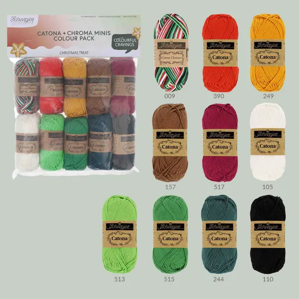 *Group Order* Scheepjes Catona Colour Pack - 10x25gr - The Yarn Geek