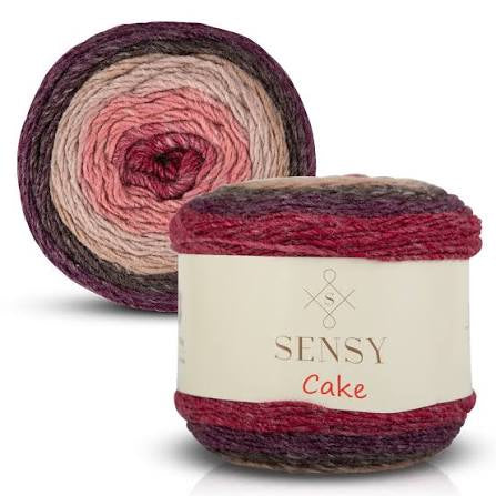 Sensy Cake Yarn, 5.3 oz, 525 Yards, Gauge 3 Light - The Yarn Geek