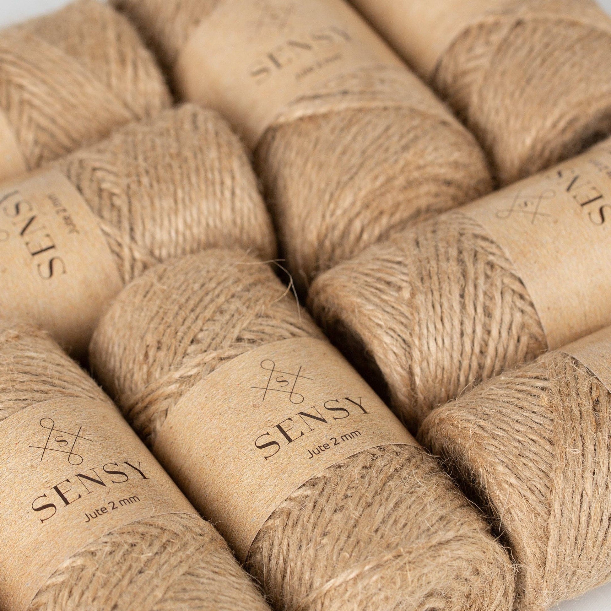 Sensy Premium Natural Jute Twine Best Arts Crafts Gift Twine Christmas Twine Durable Packing String (328 Feet) - The Yarn Geek