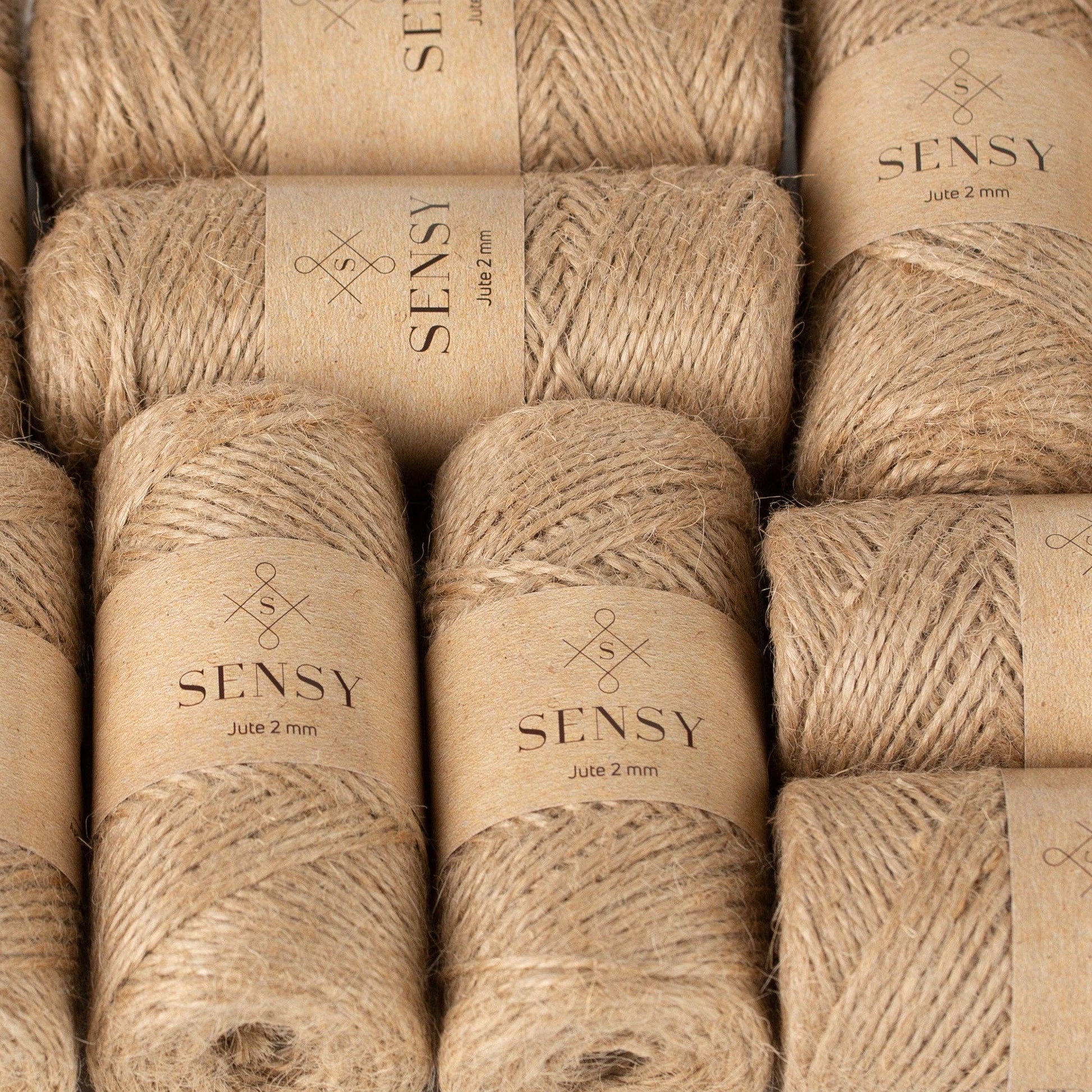 Sensy Premium Natural Jute Twine Best Arts Crafts Gift Twine Christmas Twine Durable Packing String (328 Feet) - The Yarn Geek