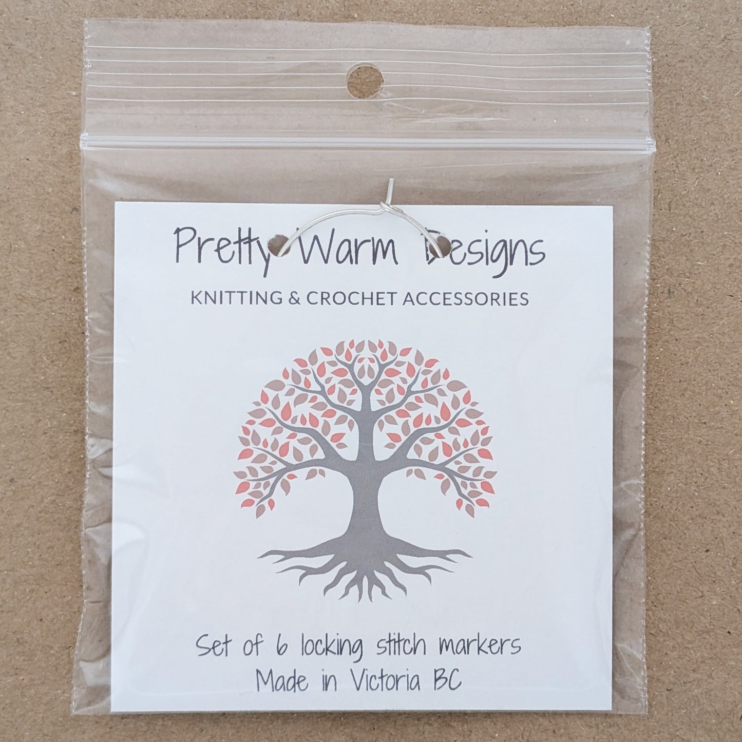 Tree of Life Locking Stitch Markers - Set of 6