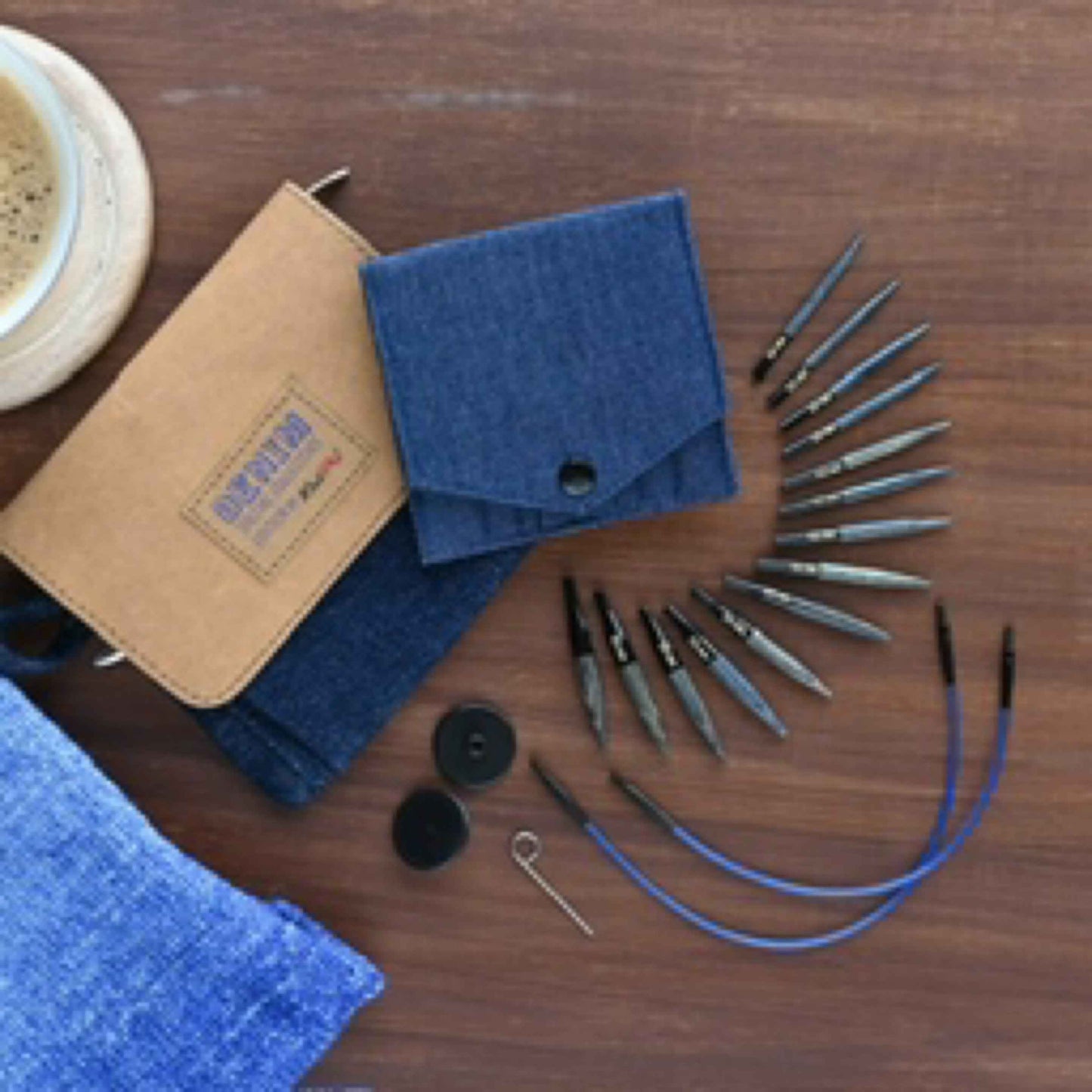 Indigo Interchangeable Knitting Needles Set – Elegant, Compact & Travel-Friendly - The Yarn Geek