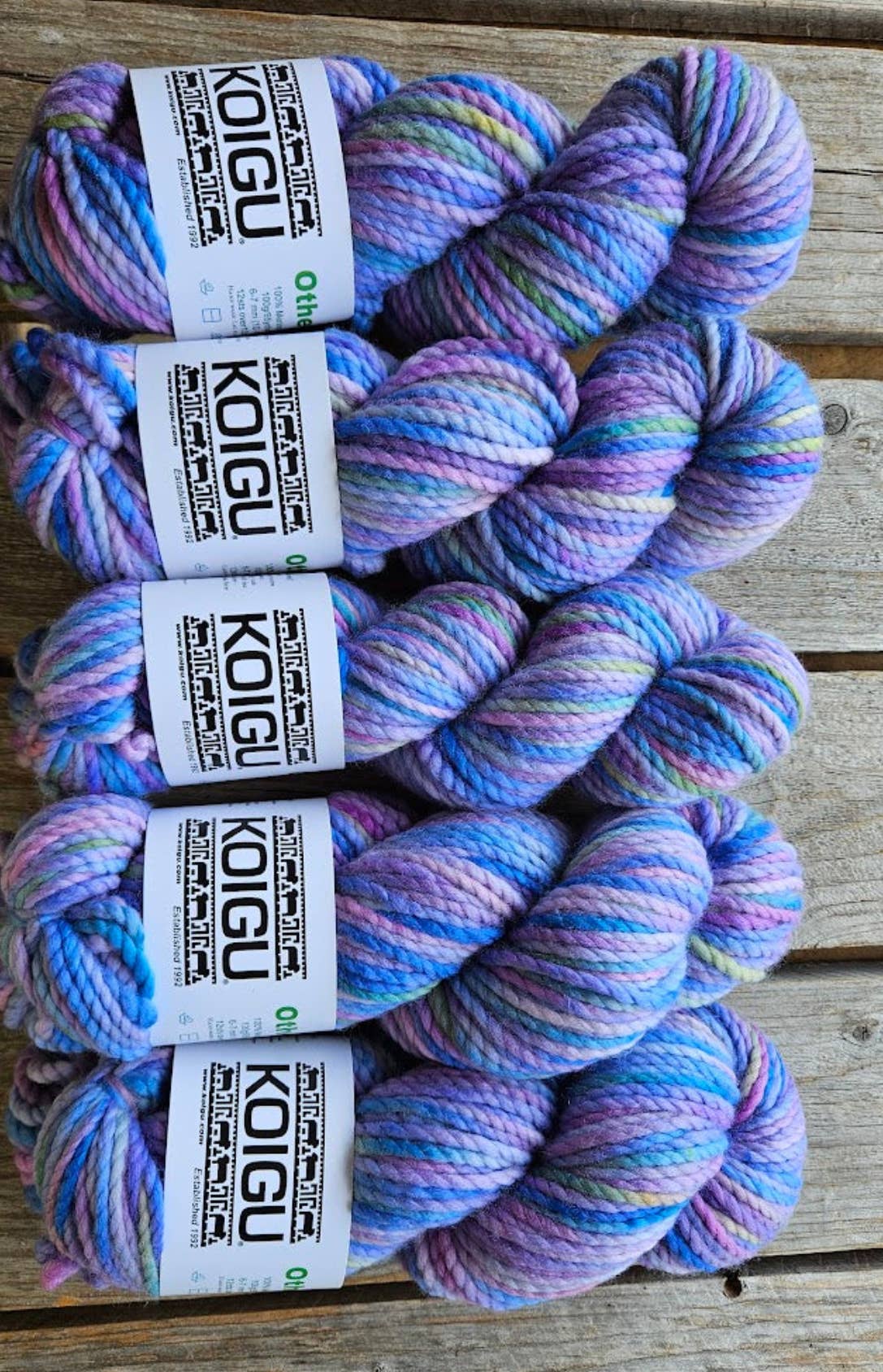 Koigu Othello (chunky merino) group A