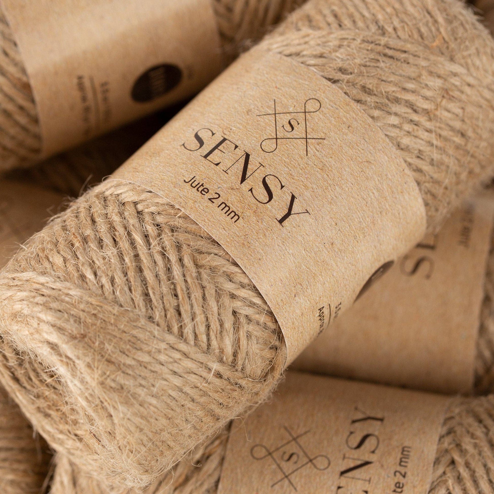 Sensy Premium Natural Jute Twine Best Arts Crafts Gift Twine Christmas Twine Durable Packing String (328 Feet) - The Yarn Geek