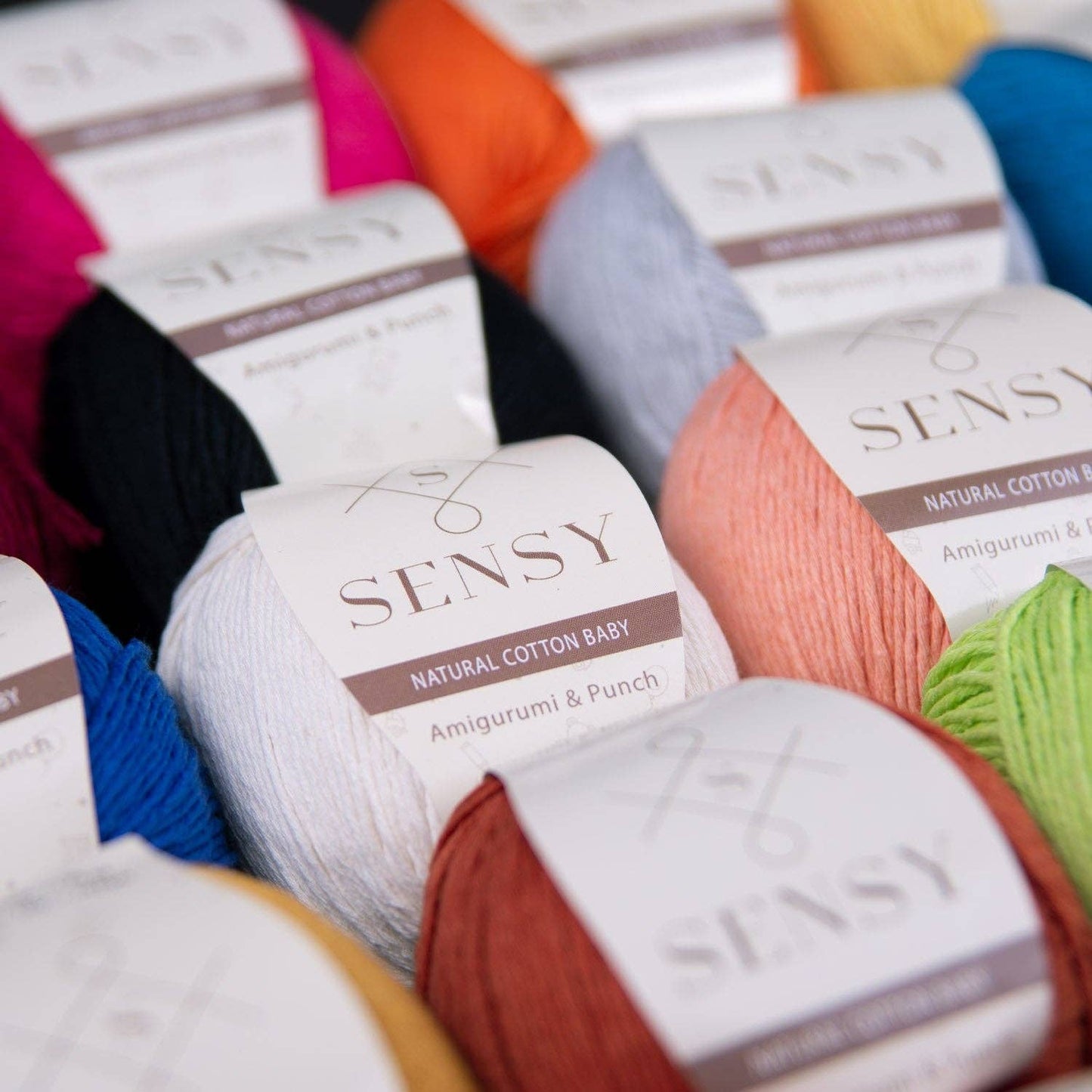 Sensy Premium 100% Soft Cotton Yarn for Amigurumi Knitting a