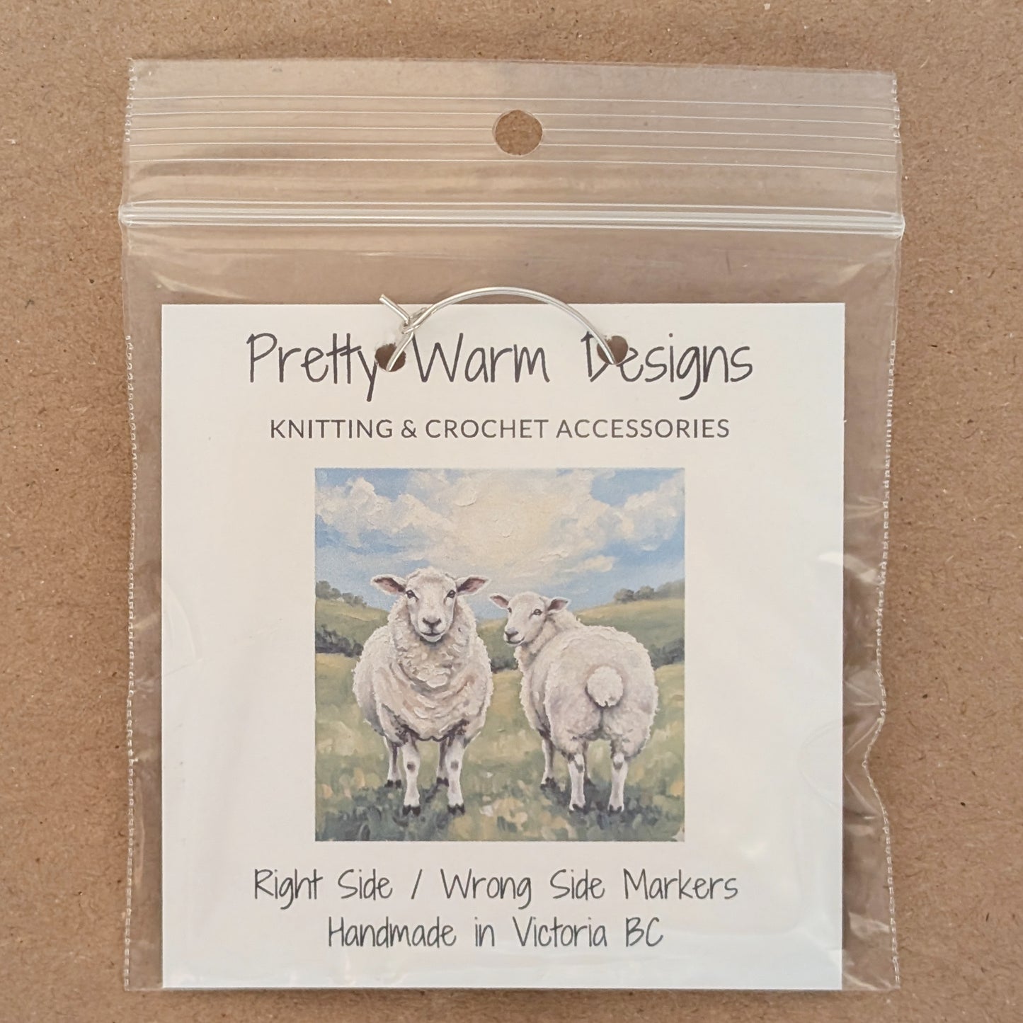 Silly Sheep RS/WS (Right/Wrong Side) Stitch Markers
