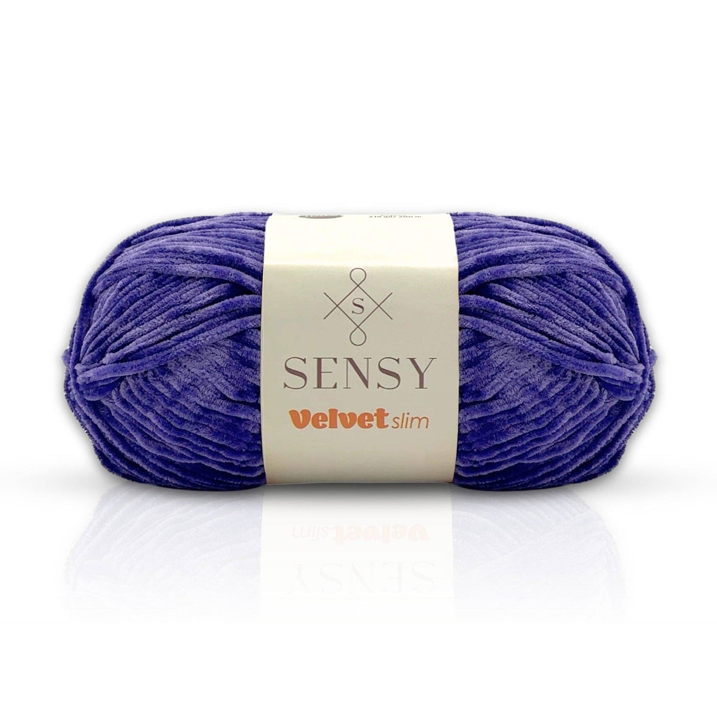Sensy Velvet Slim Yarn, Amigurumi Yarn, 3.5 oz, 218 Yards, Gauge 3 Light: Purple