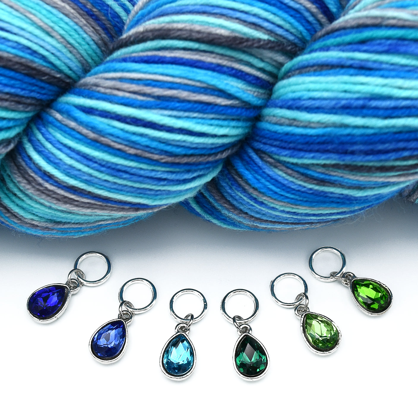 Ocean Waters Stitch Markers - Set of 6