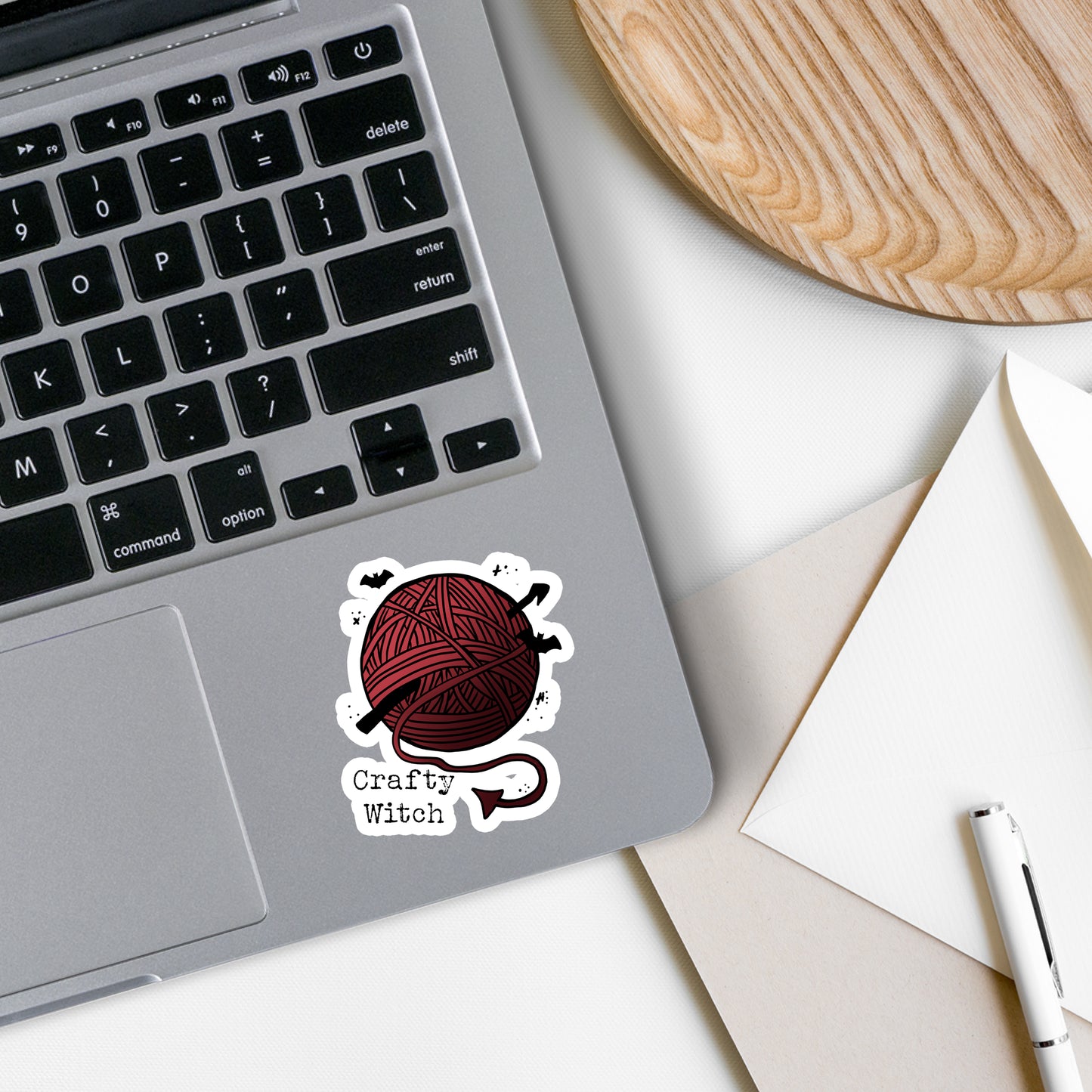 Crochet | Knitting | Witch | Waterproof Sticker | 3"