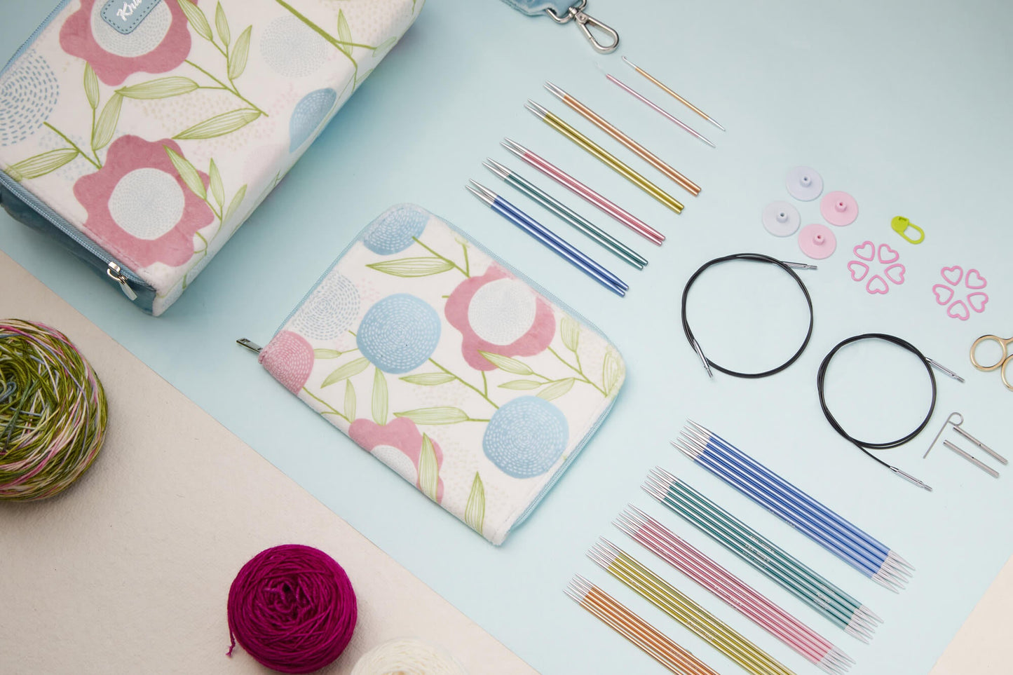 Sweet Affair Knitting Needles with Yarn Gift Set