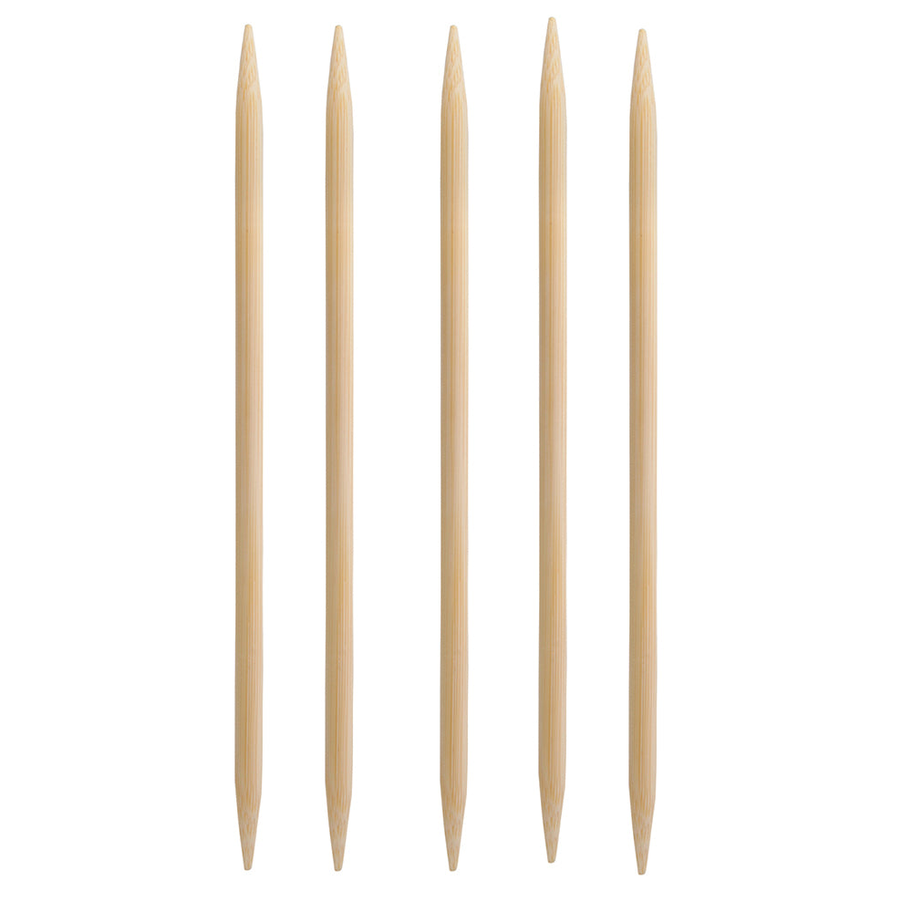 KNITTER'S PRIDE Bamboo 20cm (8″) Double Point Knitting Needles - 5 pcs - The Yarn Geek