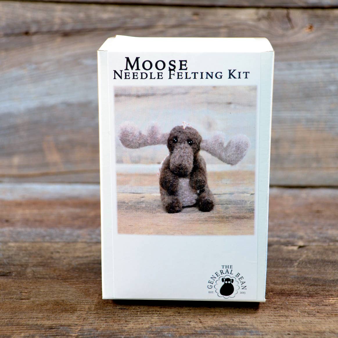 Needle Felting Kit- Moose Ornament- Animal