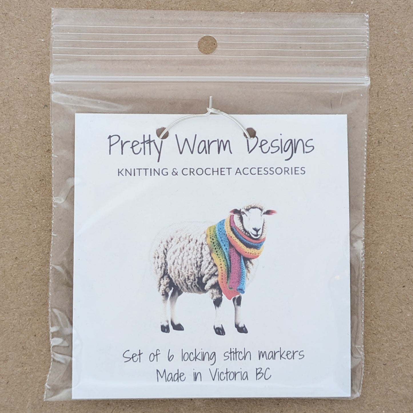 Sheep Locking Stitch Markers - Set of 6