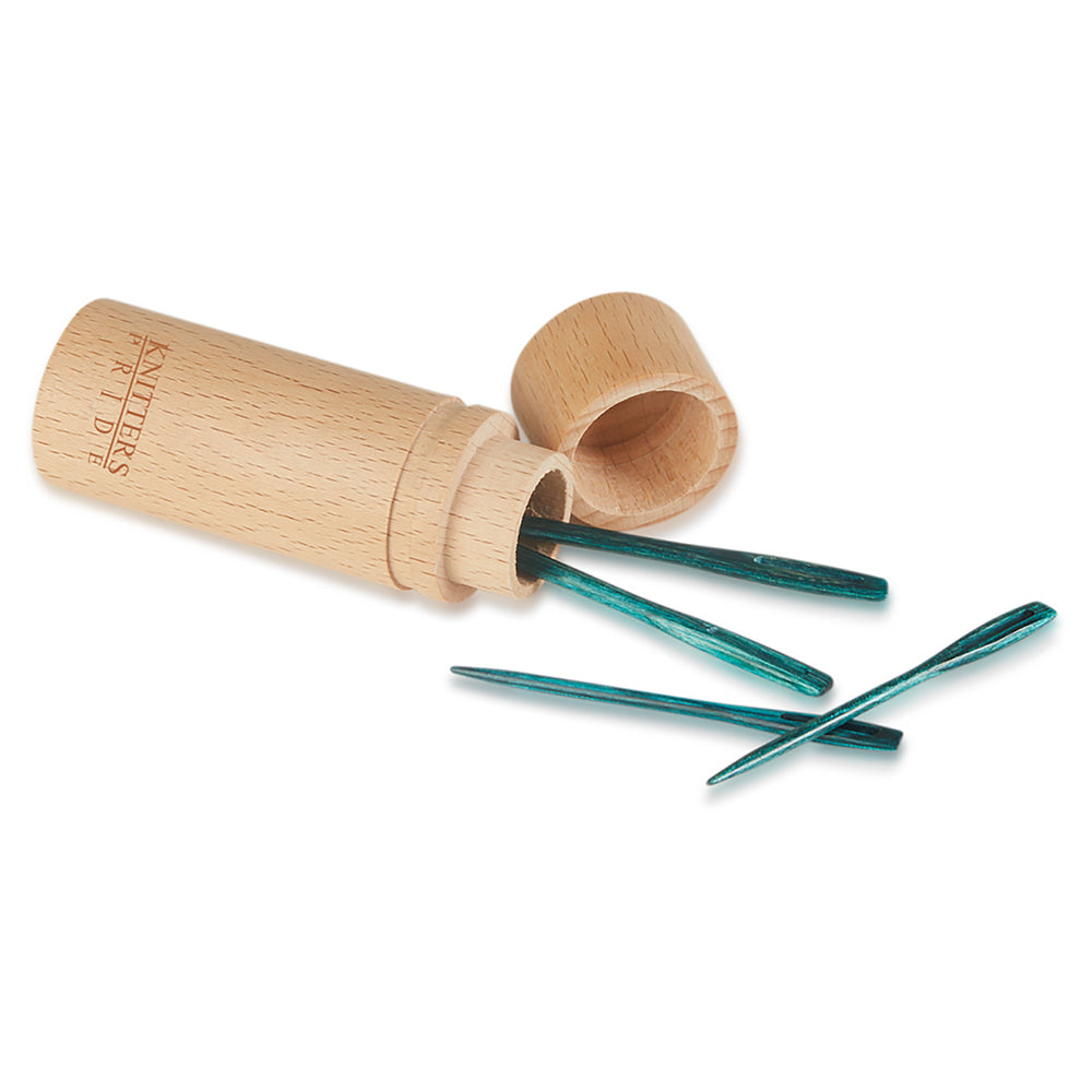 Knitter's Pride Mindful Wood Darning Needles - Teal - 4 pcs