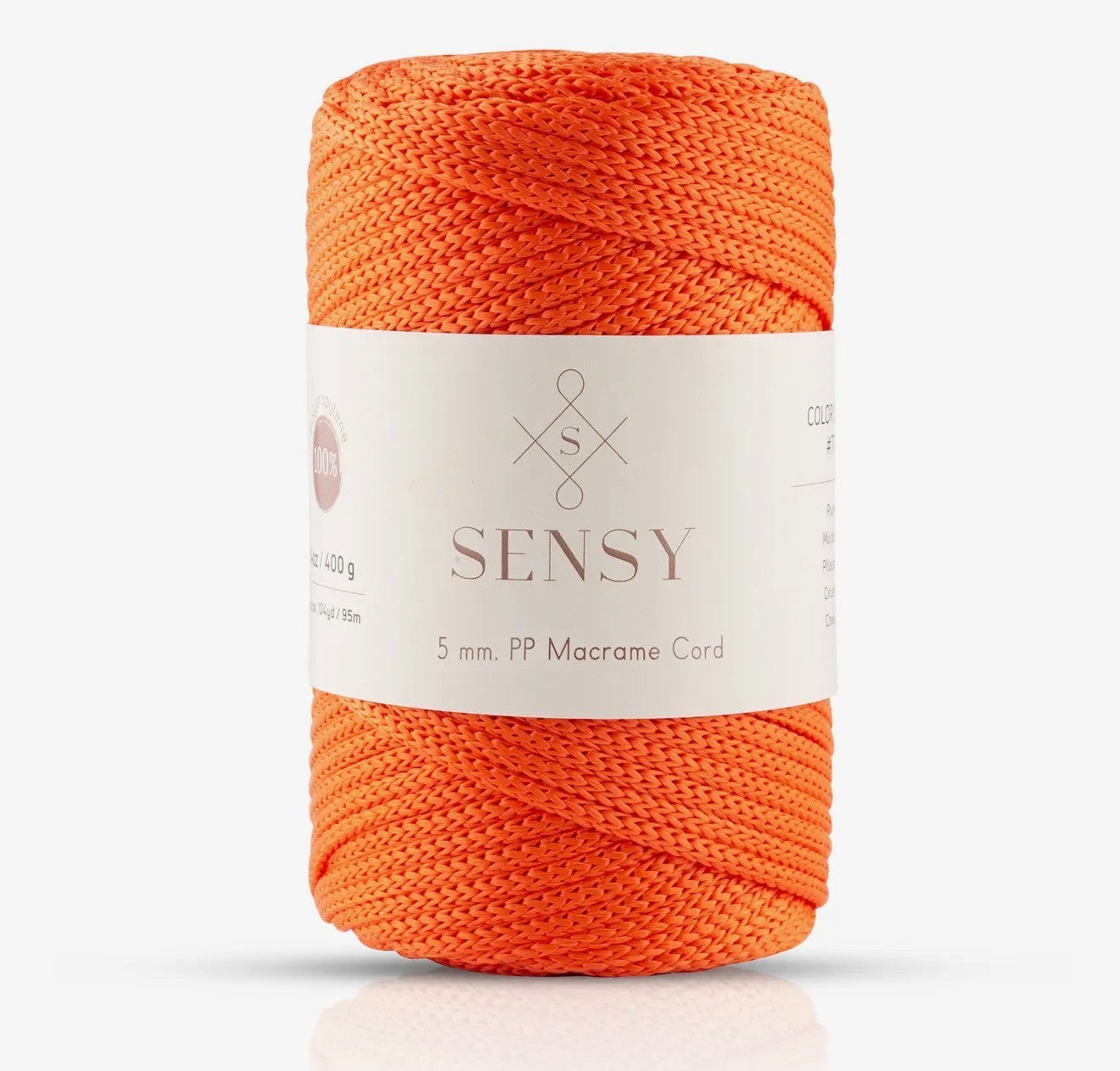 Sensy Premium 5mm - 104 Yards 100% Polyester Macrame Yarn - $25.97 - The Yarn Geek