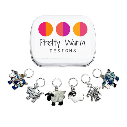 Sheep Stitch Markers - Set of 6