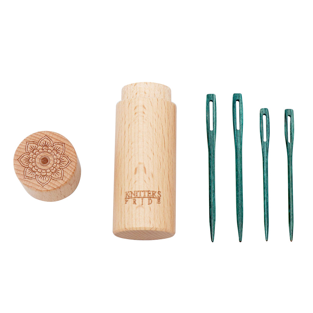Knitter's Pride Mindful Wood Darning Needles - Teal - 4 pcs