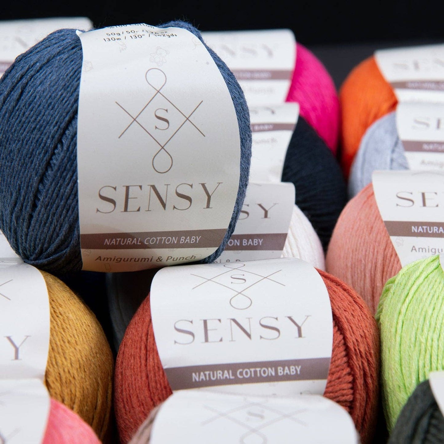 Sensy Premium 100% Soft Cotton Yarn for Amigurumi Knitting a