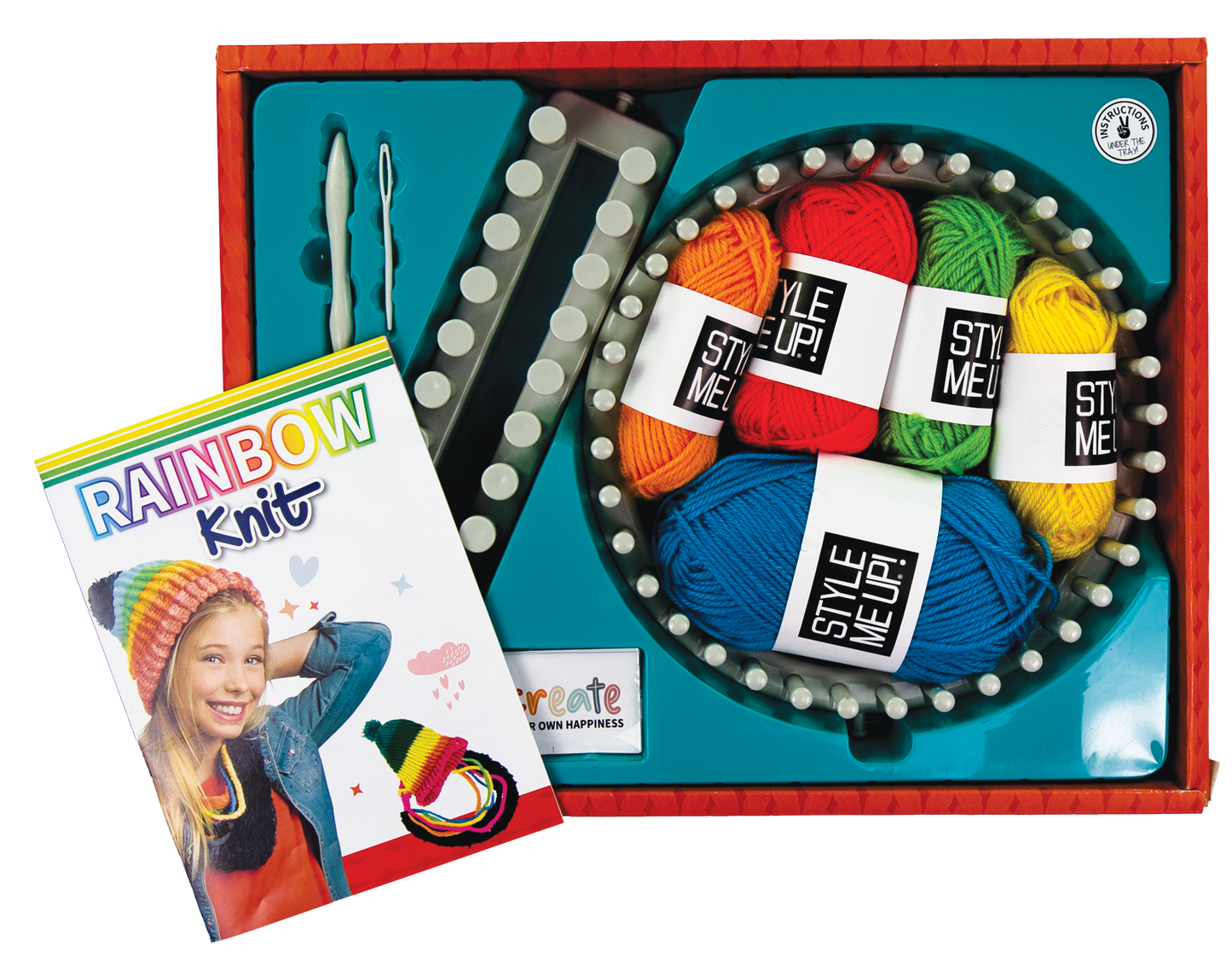 Style Me Up Rainbow Knitting: Trendy Arts & Craft Kit