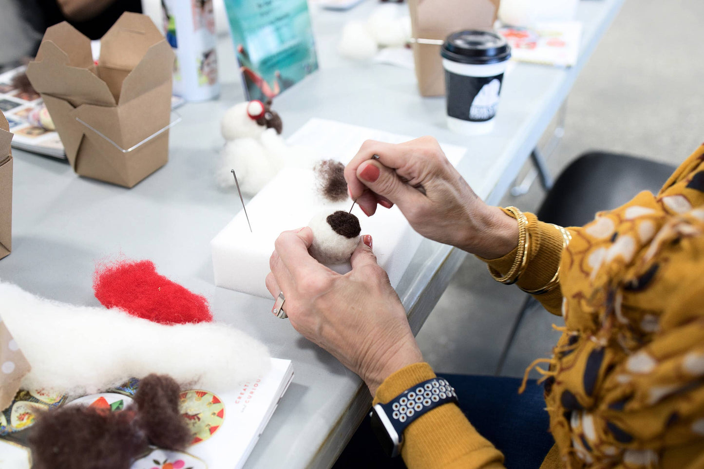 Needle Felting Kit- Eagle Ornament- Bird Craft Kit