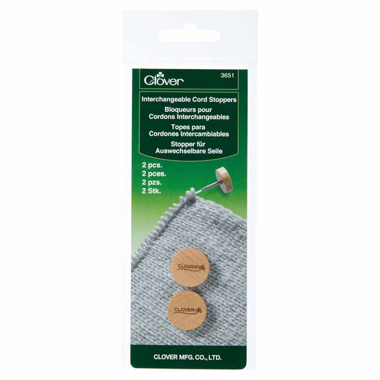 Clover Interchangeable Cord Stoppers - The Yarn Geek