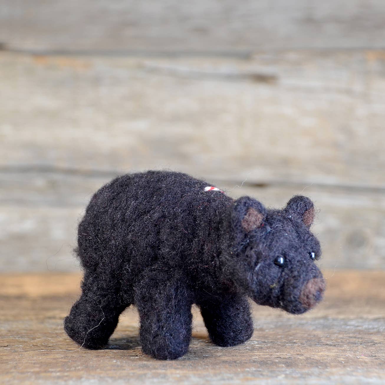 Needle Felting Kit-Black Bear Ornament- DIY