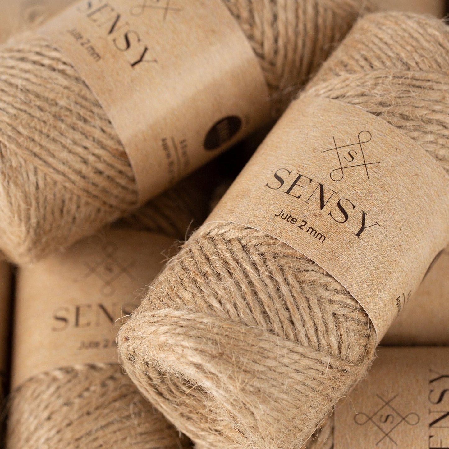 Sensy Premium Natural Jute Twine Best Arts Crafts Gift Twine Christmas Twine Durable Packing String (328 Feet) - The Yarn Geek