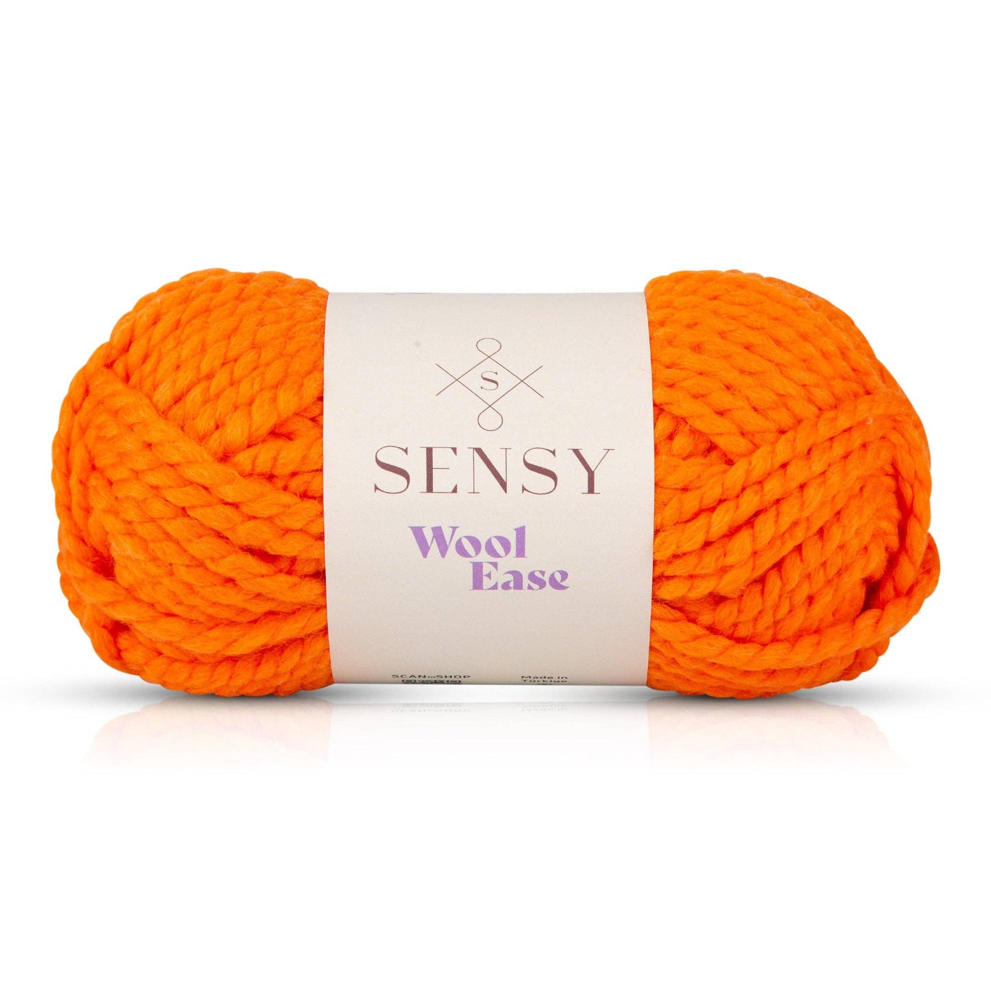 Sensy Wool Ease Yarn, 3.5 oz, 66 Yards, Gauge 6 Super Bulky