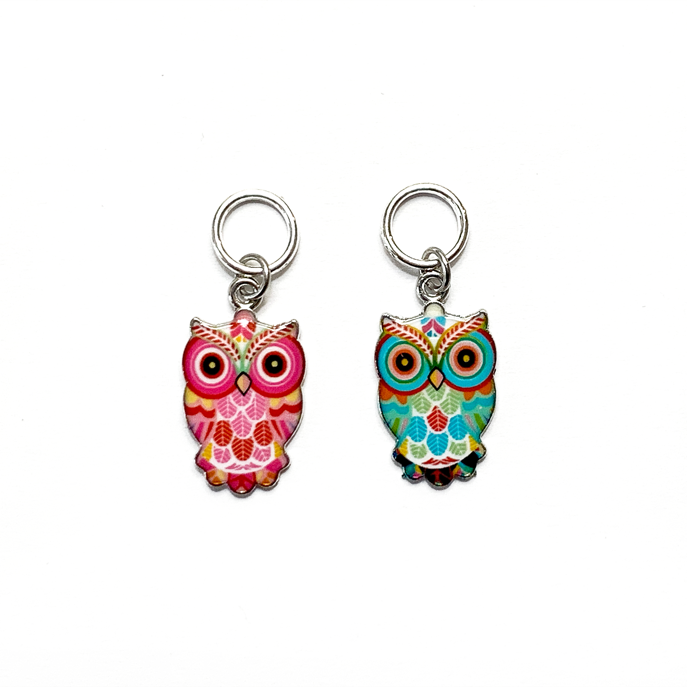 Owl Ring Stitch Markers - Set of 6