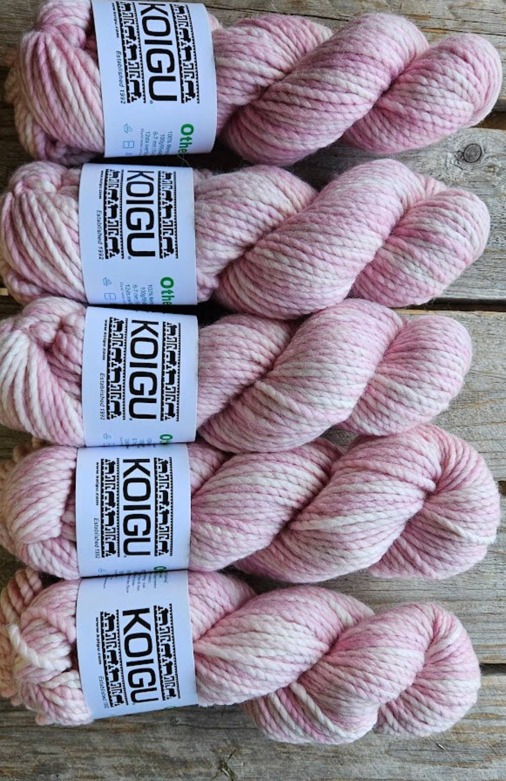 Koigu Othello (chunky merino) group A