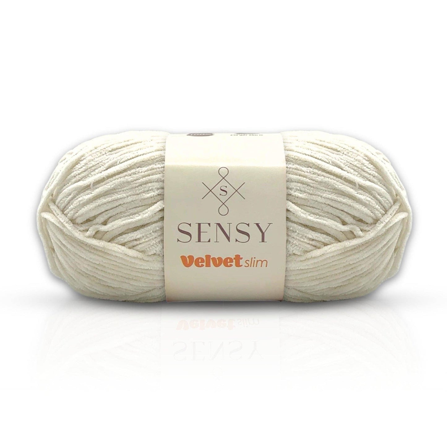 Sensy Velvet Slim Yarn, Amigurumi Yarn, 3.5 oz, 218 Yards, Gauge 3 Light: Orange