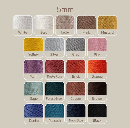 Sensy Premium 5mm - 104 Yards 100% Polyester Macrame Yarn - $25.97 - The Yarn Geek