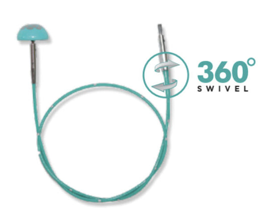 Knitter's Pride Mindful Interchangeable Swivel Cord - Teal