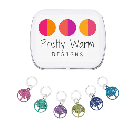 Tree of Life Stitch Markers - Set of 6