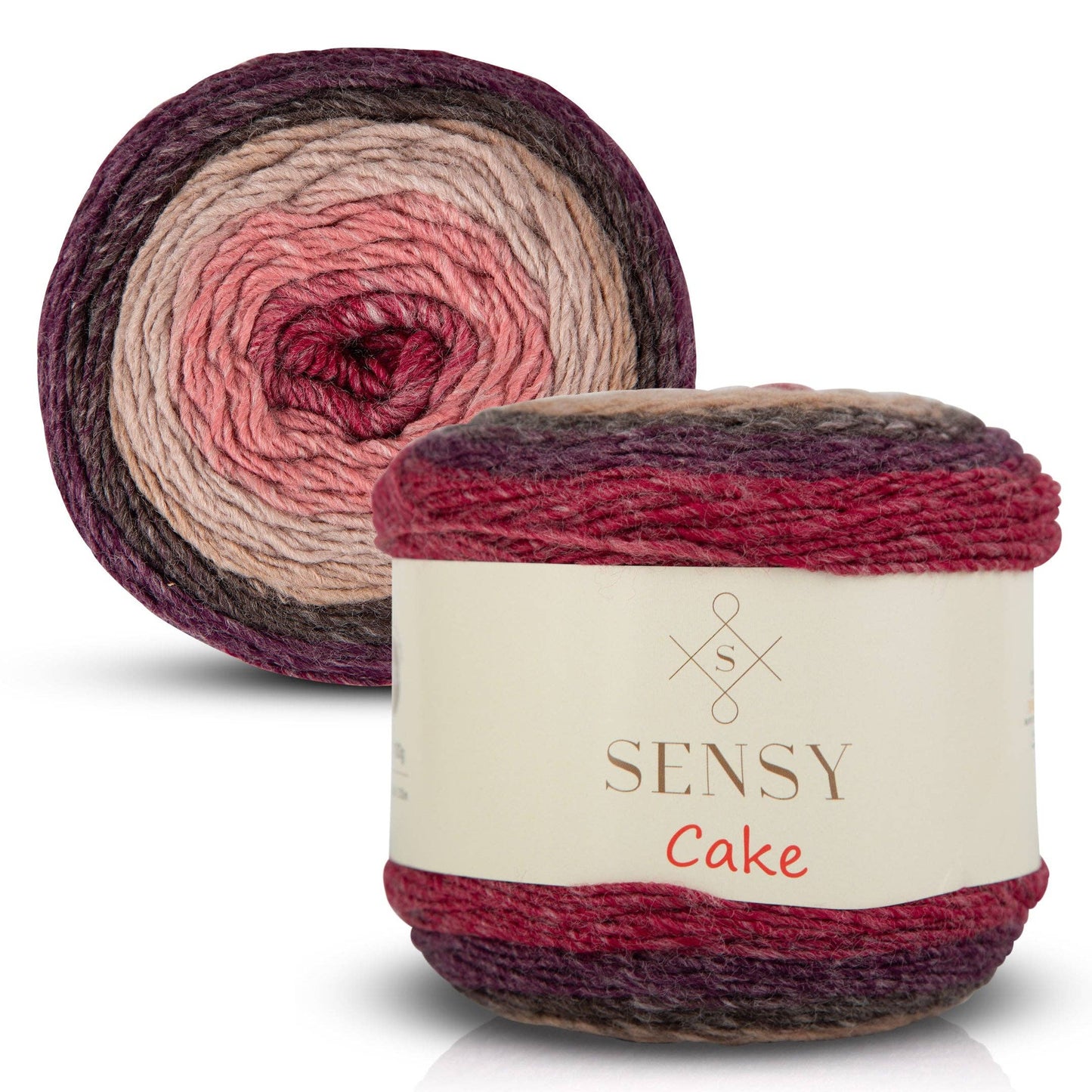 Sensy Cake Yarn, 5.3 oz, 525 Yards, Gauge 3 Light: 559 / 1 Skein
